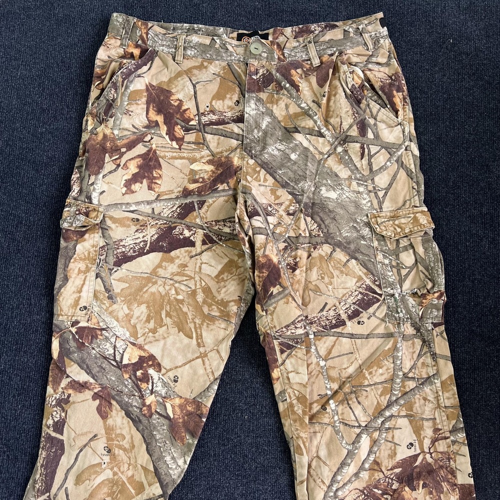 Outfitters Ridge Cargo Pants Mens 40x30 Camo Hunting Outdoor Workwear Elastic